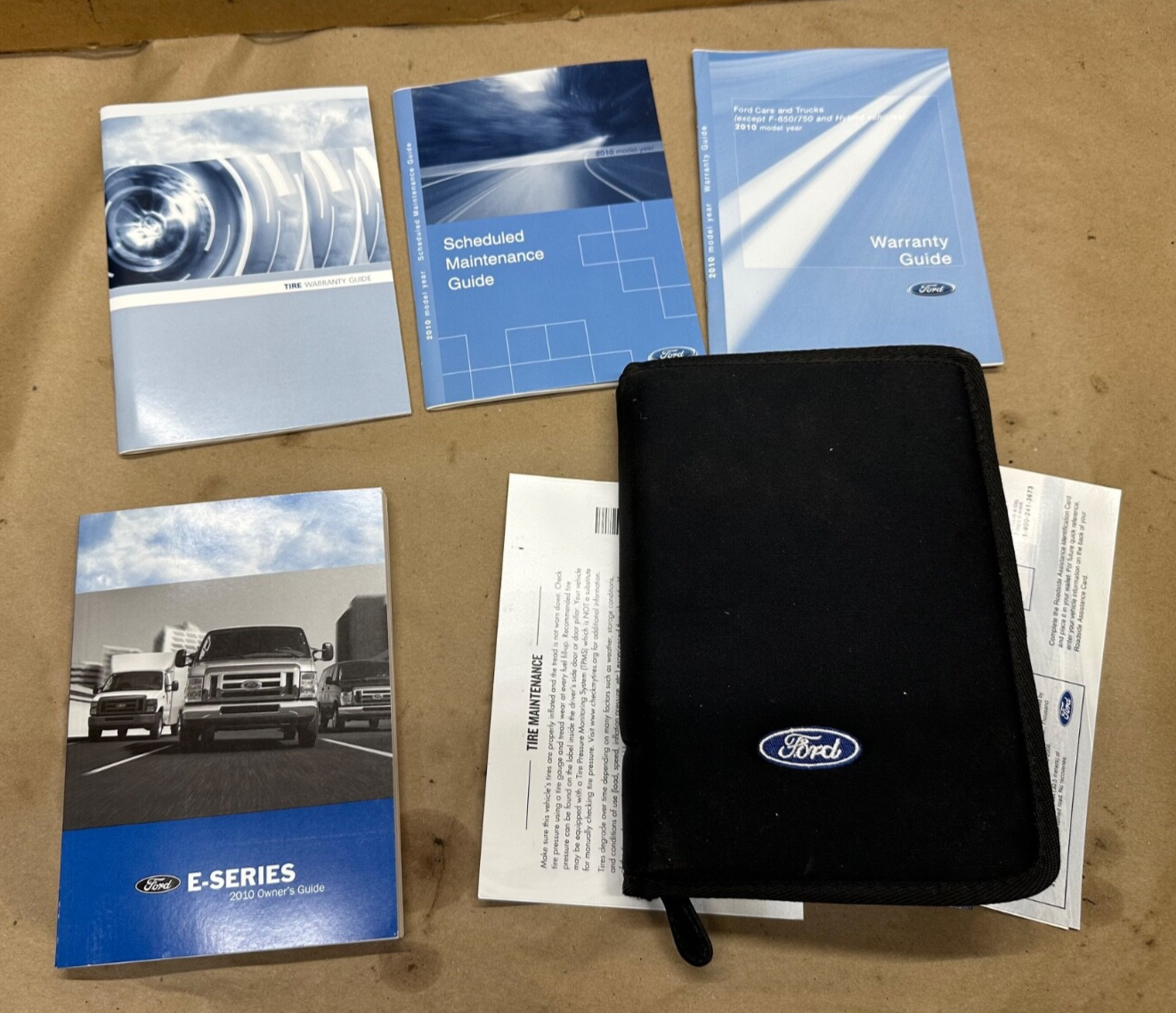 2010 Ford E-Series Econoline Owners Manual w/ Case & Supplements E150 E250 E350