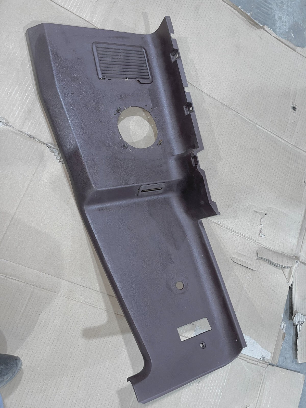 86-92 Jeep Comanche MJ OEM Plastic Interior B-Pillar Panel Left Driver Trim -RED