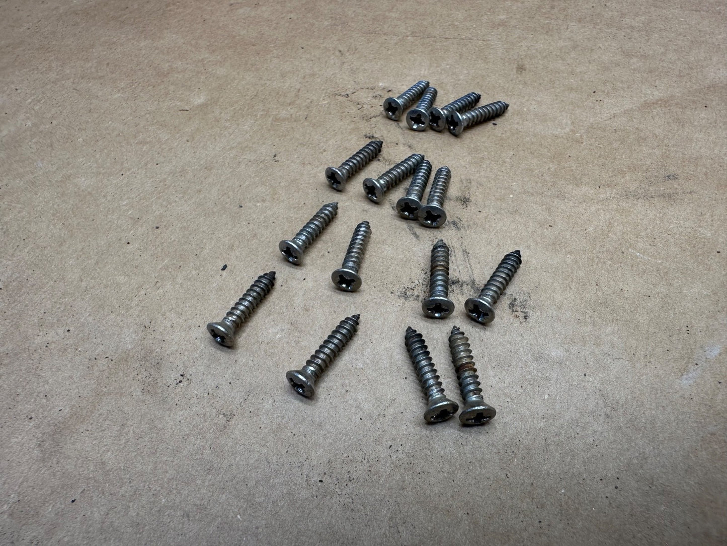16 Stainless Headlight Trim Screws 87-95 Jeep Wrangler YJ Phillips Surround OEM