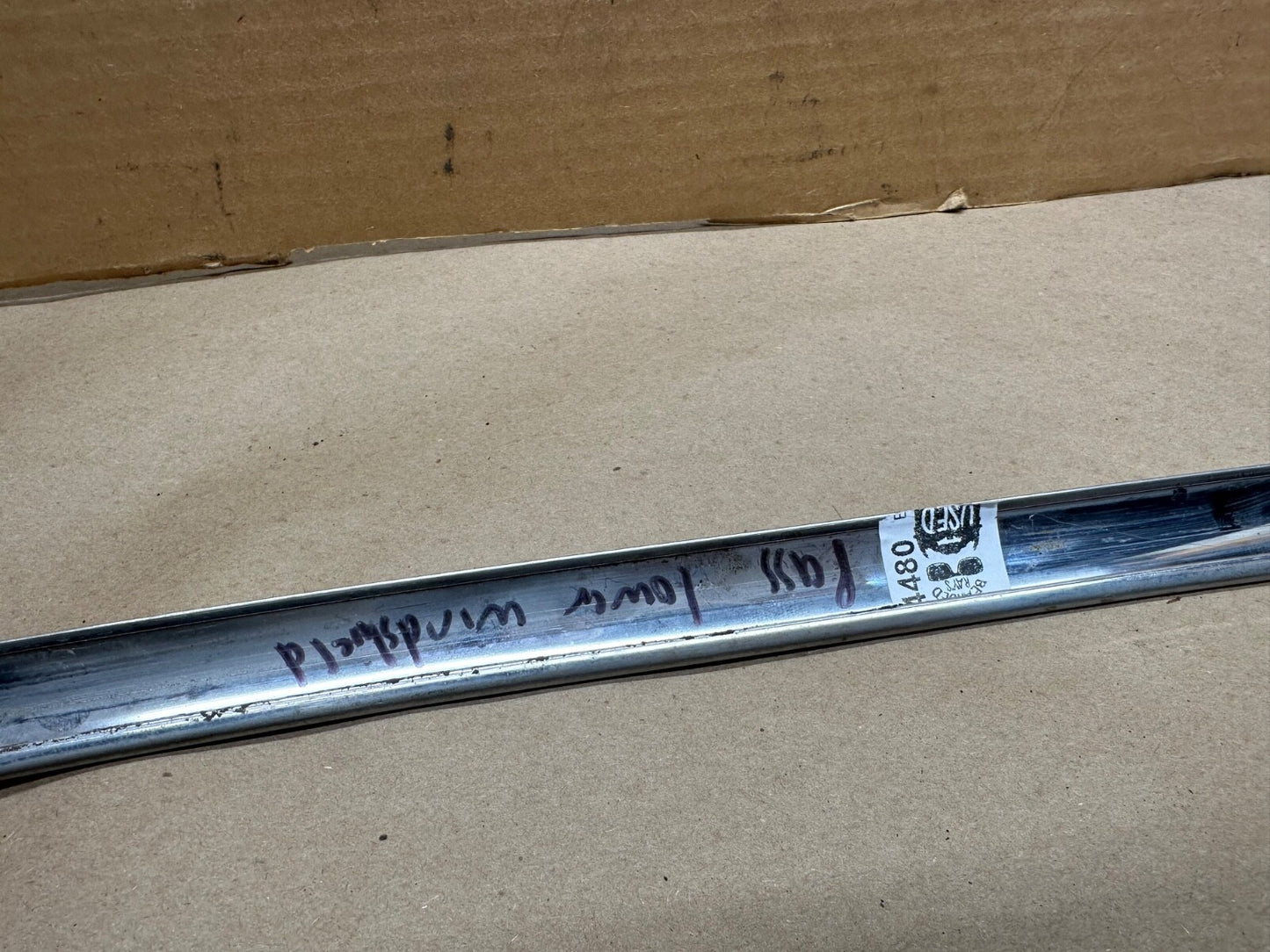 Jeep FSJ Grand Wagoneer Passenger Lower Windshield Stainless Steel Trim Chrome