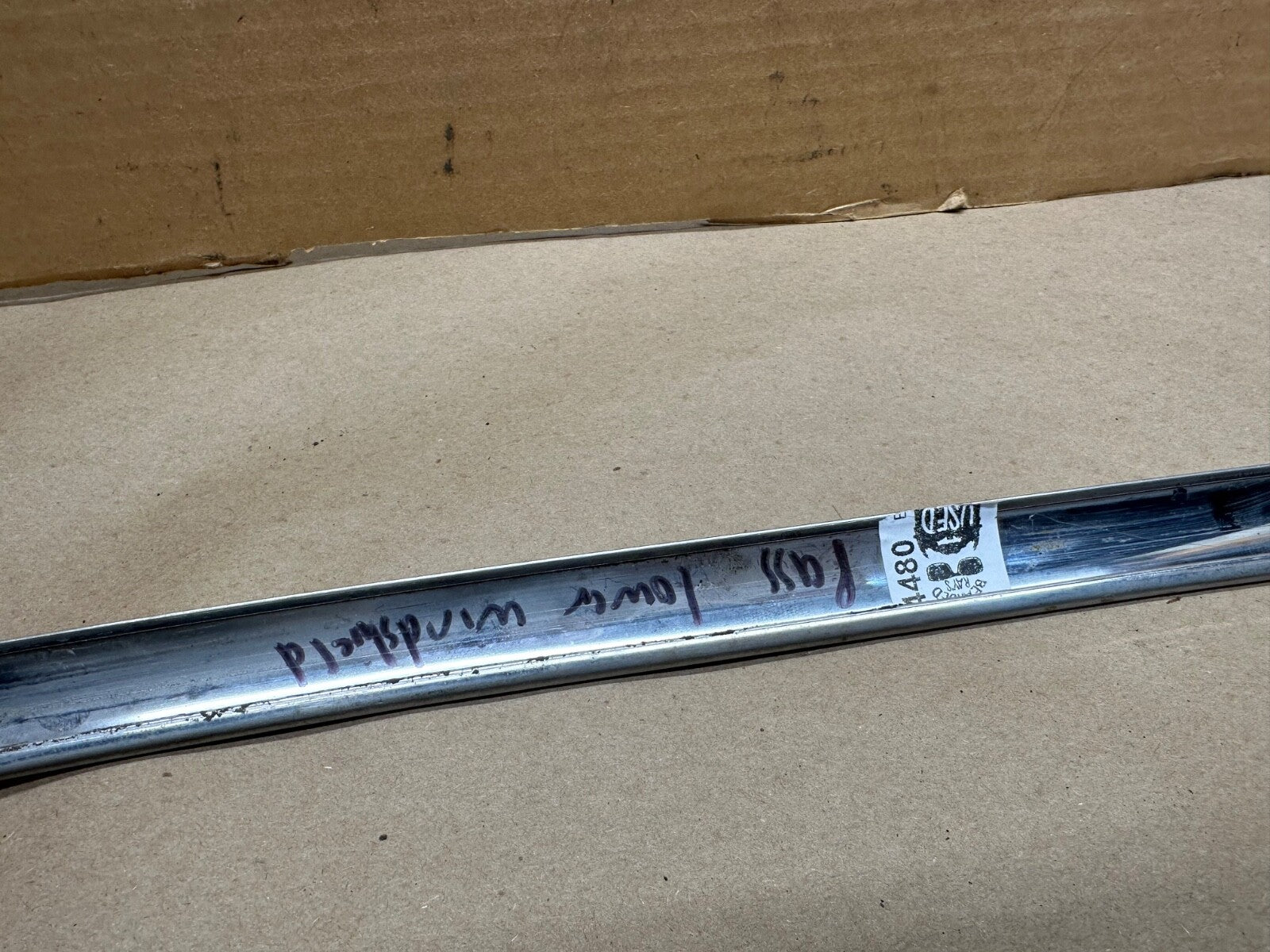 Jeep FSJ Grand Wagoneer Passenger Lower Windshield Stainless Steel Trim Chrome