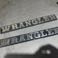 87-91 Jeep Wrangler YJ Side Body Tub Emblem Badge OEM Factory Rear Left Right OE