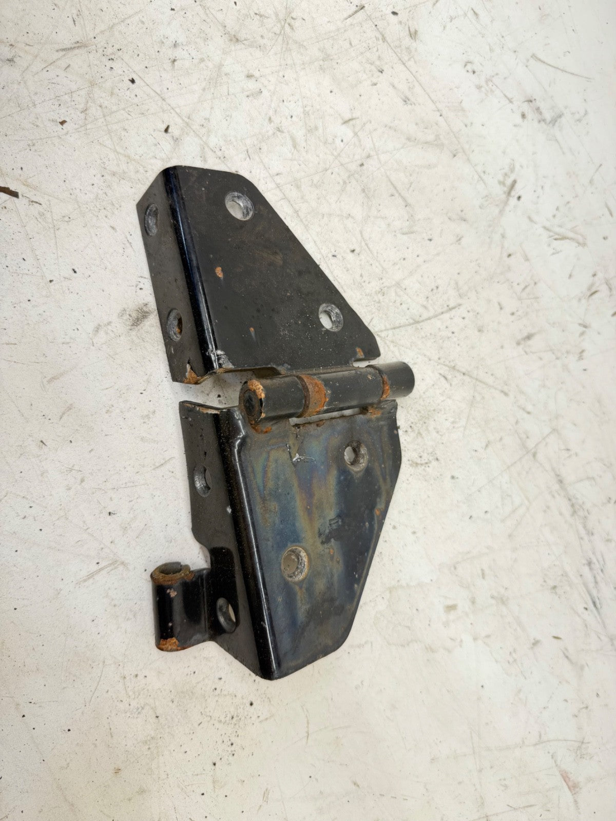 76-95 Jeep Wrangler CJ/YJ Windshield Hood Door Upper Hinges Pair OEM Factory RED