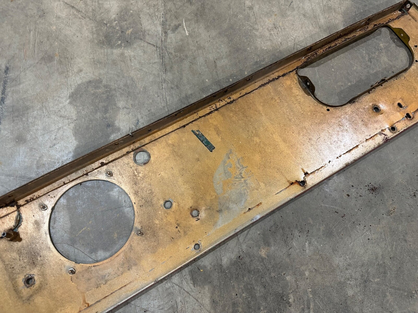 Jeep Willys CJ 5 CJ5 59-71 Dash Plate Panel DASHBOARD Column Mount OEM Factory