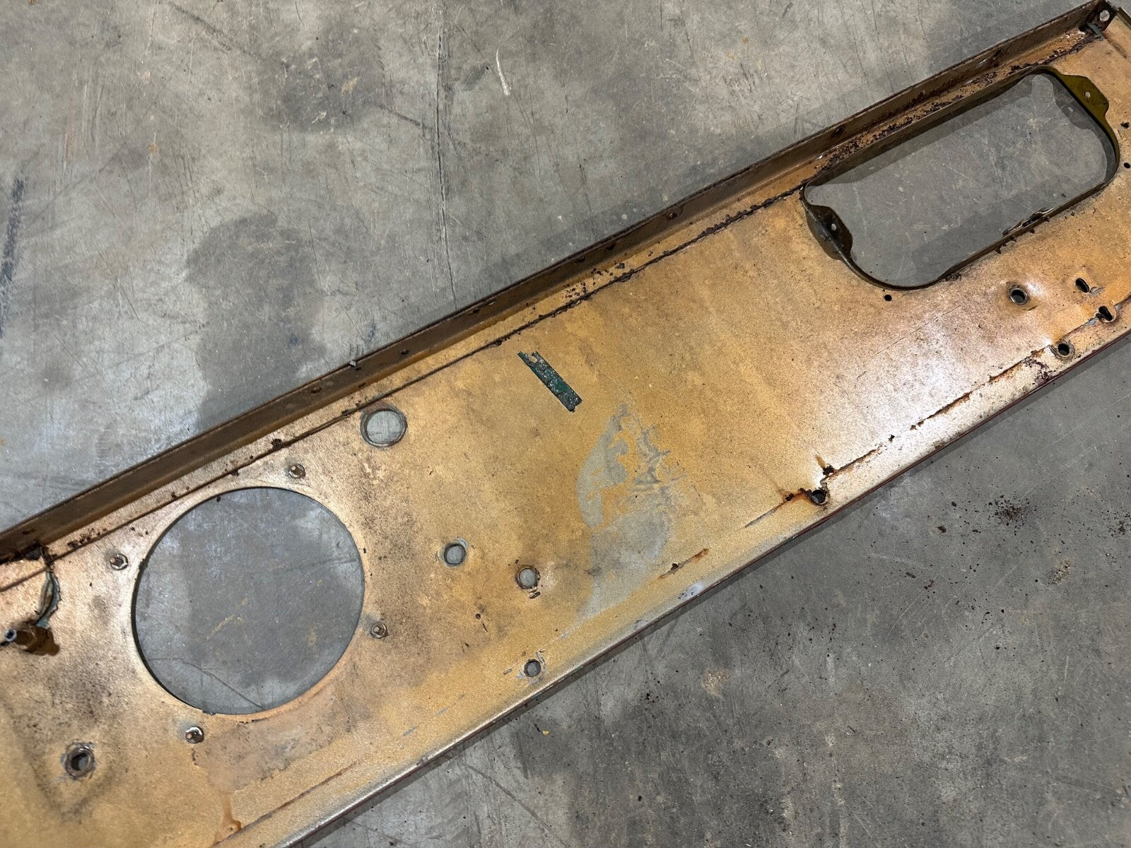 Jeep Willys CJ 5 CJ5 59-71 Dash Plate Panel DASHBOARD Column Mount OEM Factory