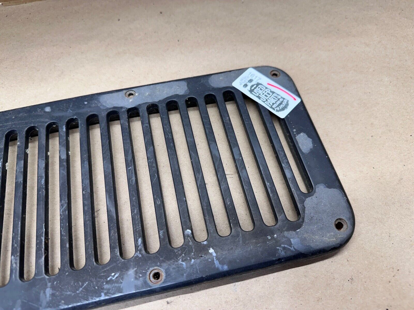 87-95 Wrangler Jeep YJ Cowl Vent Black Plastic Factory 8 Hole OEM 5462438 Eight