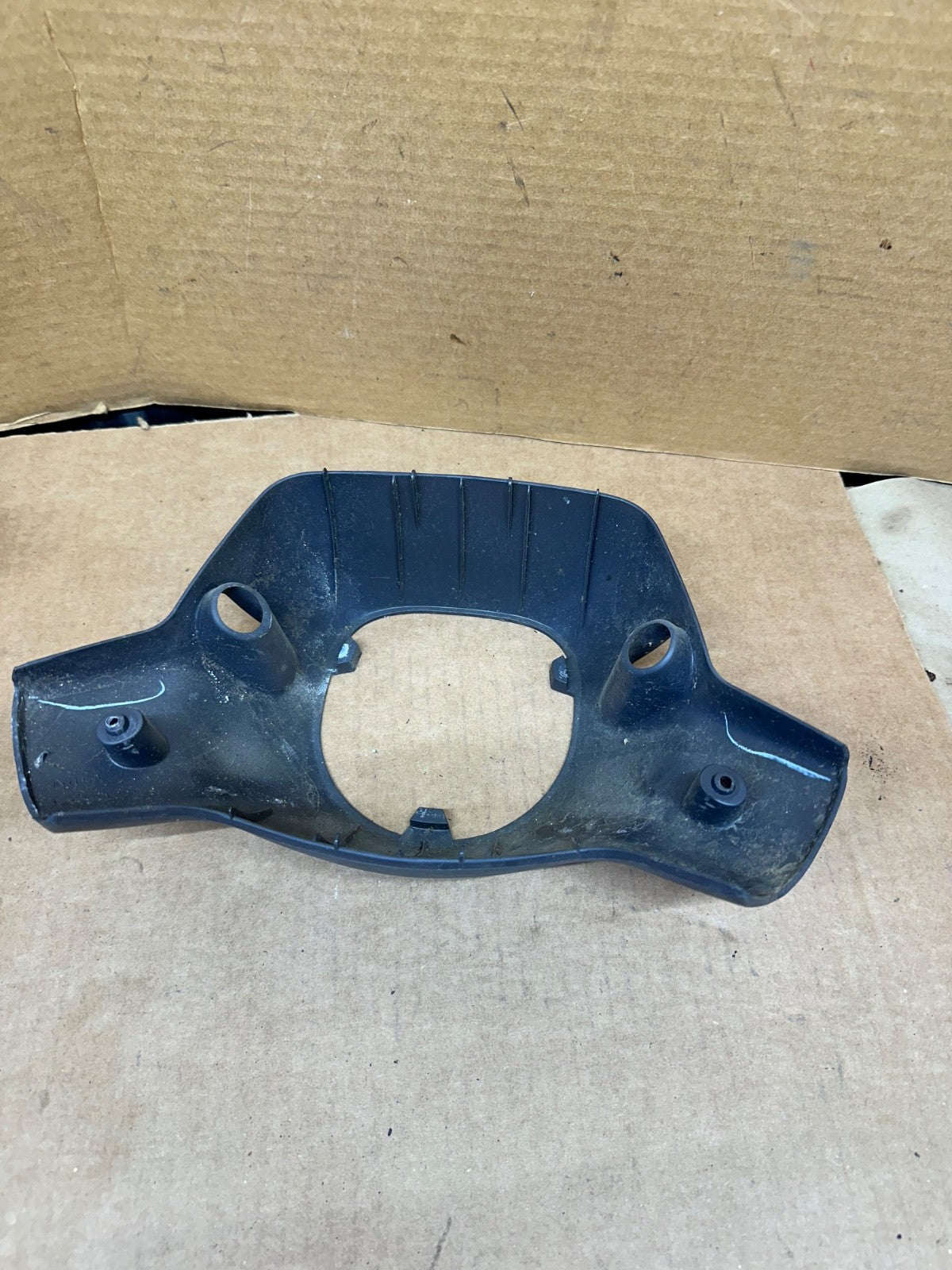 97-02 Jeep Wrangler TJ Steering Wheel Bottom Lower Trim Plastic Back Grey Gray
