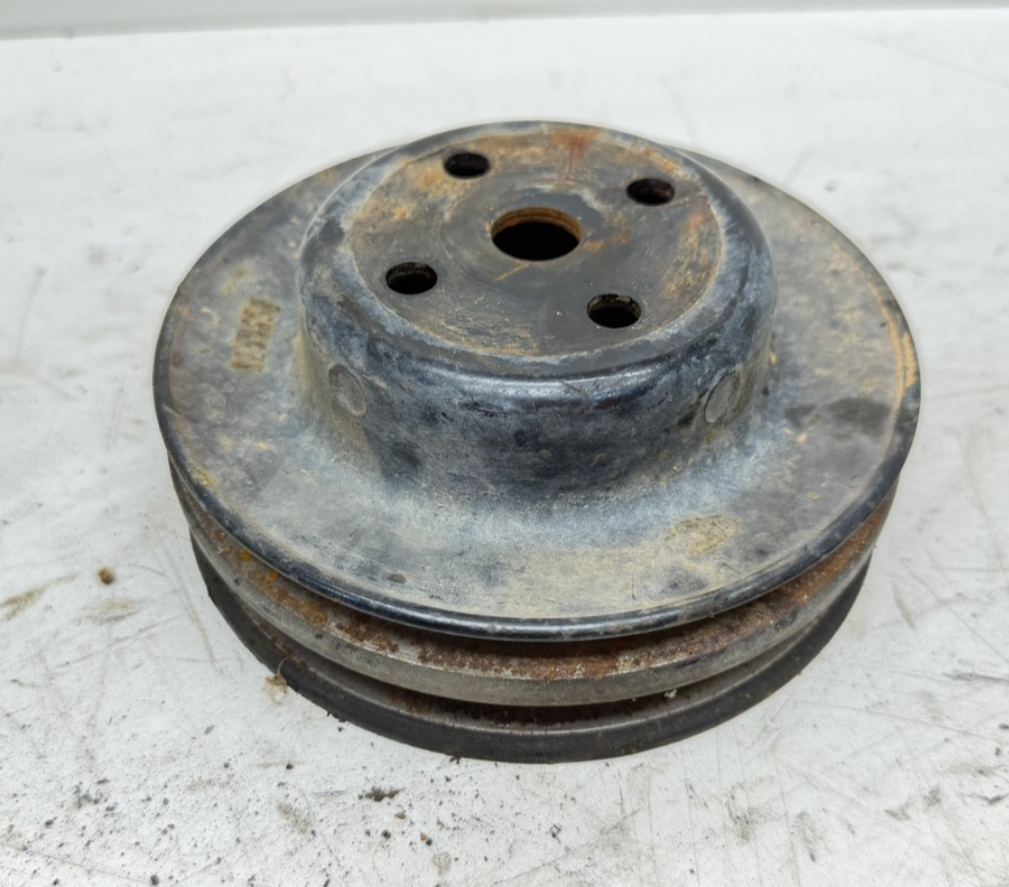 Jeep CJ 80-86 CJ7 2-Groove V Belt Water Pump Pulley 6 cyl 4.2L YJ 2.5L Wrangler
