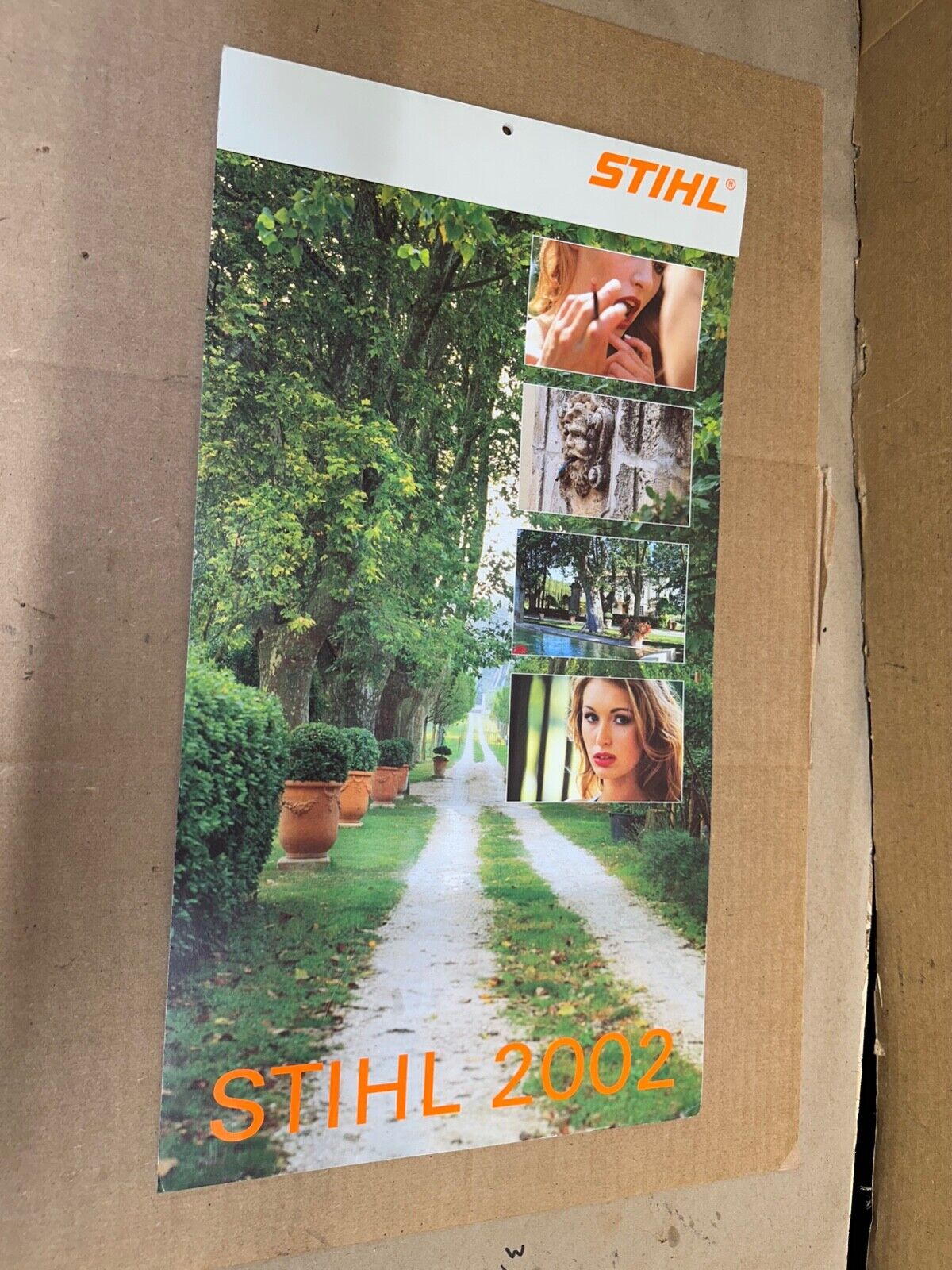 2002 STIHL Wall Calendar Girl Girls Chainsaw Weedwacker Power tools 02 Complete