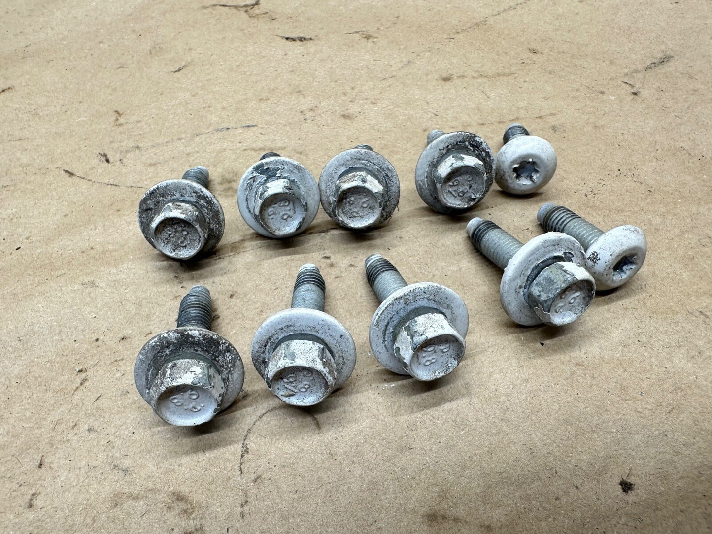 FORD E150 E250 E350 E450 Rear DOOR HINGE TO Body BOLTS Bolt Hardware OEM Factory
