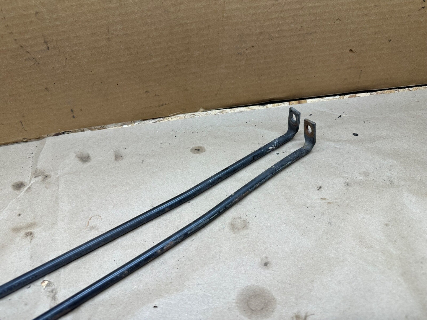 Grille Support Rod Grill to Firewall TUB Black OEM PAIR 97-06 Jeep TJ Wrangler