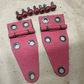 76-95 Jeep Wrangler YJ CJ RED Hood Hinges Hinge Set OEM FACTORY Bonnet Bolts