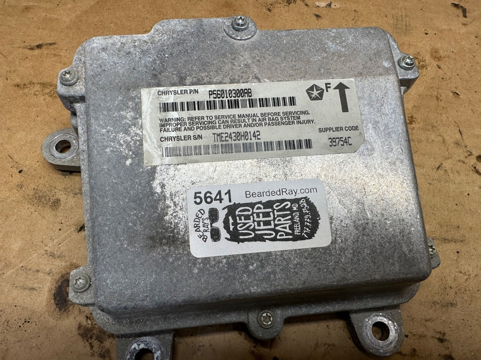 P56010300AB Jeep Wrangler dash control module P 56010300 AB Under Console OEM