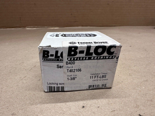 T402106 FENNER DRIVES B-Loc 1 3/8" Keyless Bushing B400 Locking Assembly