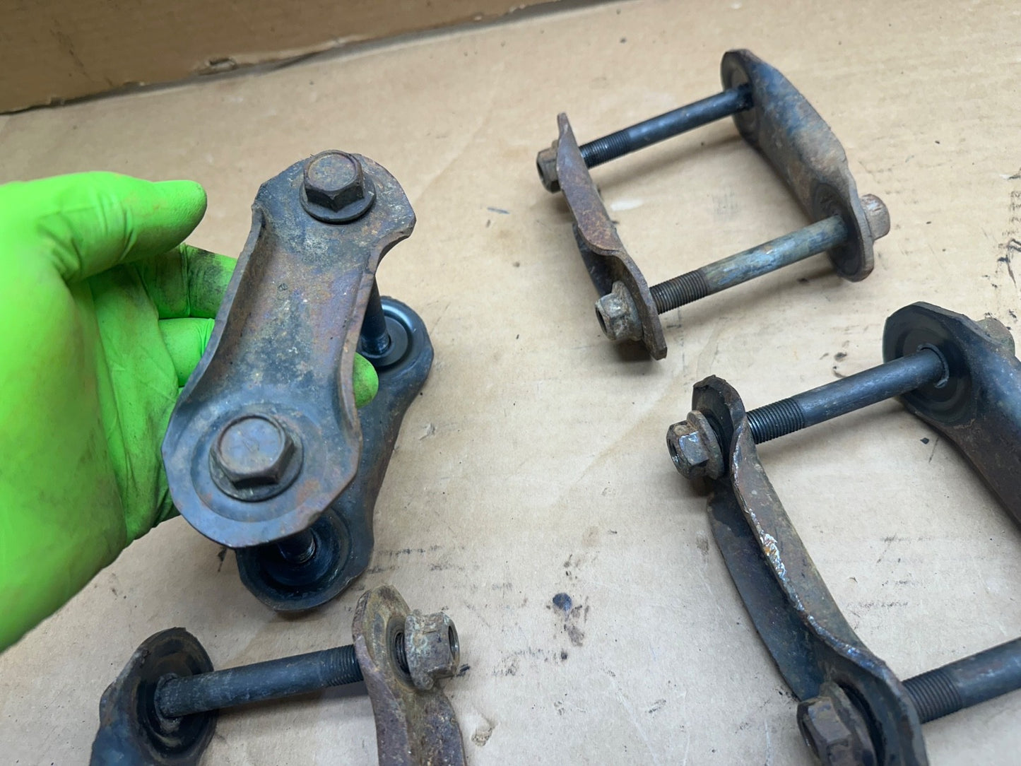 87-95 Jeep Wrangler YJ Shackles Shackle Front Rear Leaf Spring OEM Factory Stock