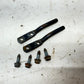 1987-2006 Jeep Wrangler YJ TJ LJ OEM Door Limit Strap Body Pins Holder Pair