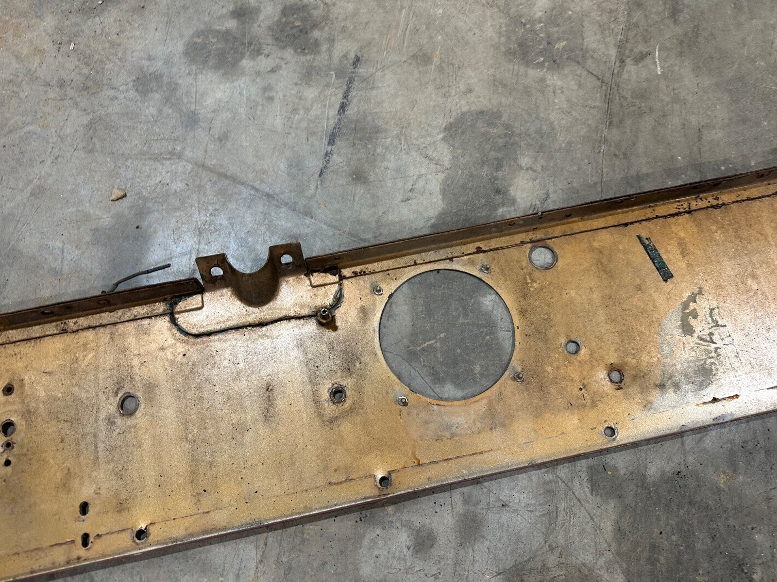 Jeep Willys CJ 5 CJ5 59-71 Dash Plate Panel DASHBOARD Column Mount OEM Factory