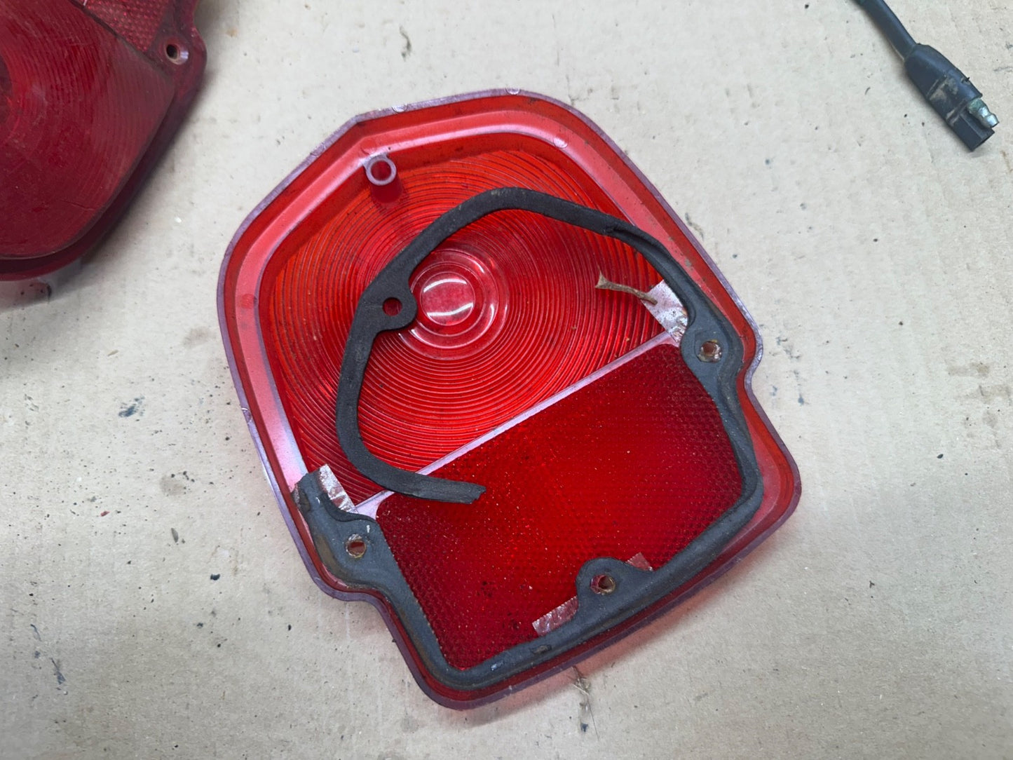 1955-65 Ford Truck Tail Light Lens Assembly SAE STIA 66 Glo-Brite 301 Pair OEM
