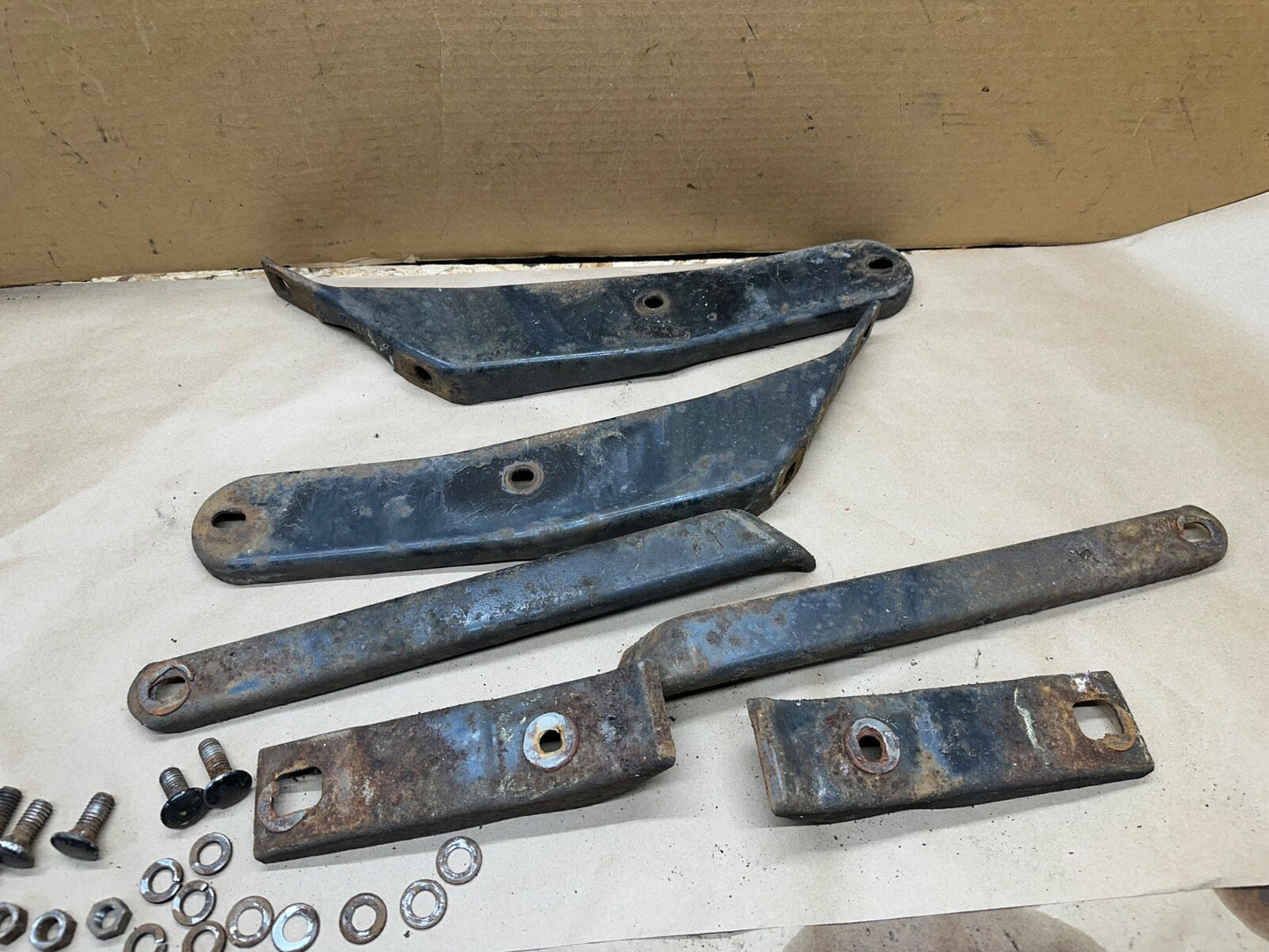 1967 AMC Rambler Rebel Rear Bumper Mount Bracket Sedan Factory 67 Rambler Back