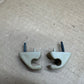 97-01 Jeep Cherokee XJ OEM Sun Visor Retaining Clips Pair Beige W/ Hardware Tan