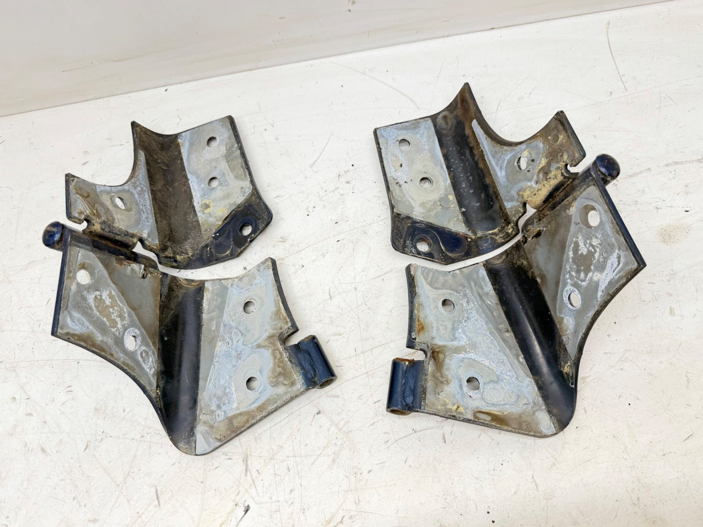 Windshield Frame Hinges Hinge Pair for Jeep Wrangler TJ 97-06 Factory OEM Blue