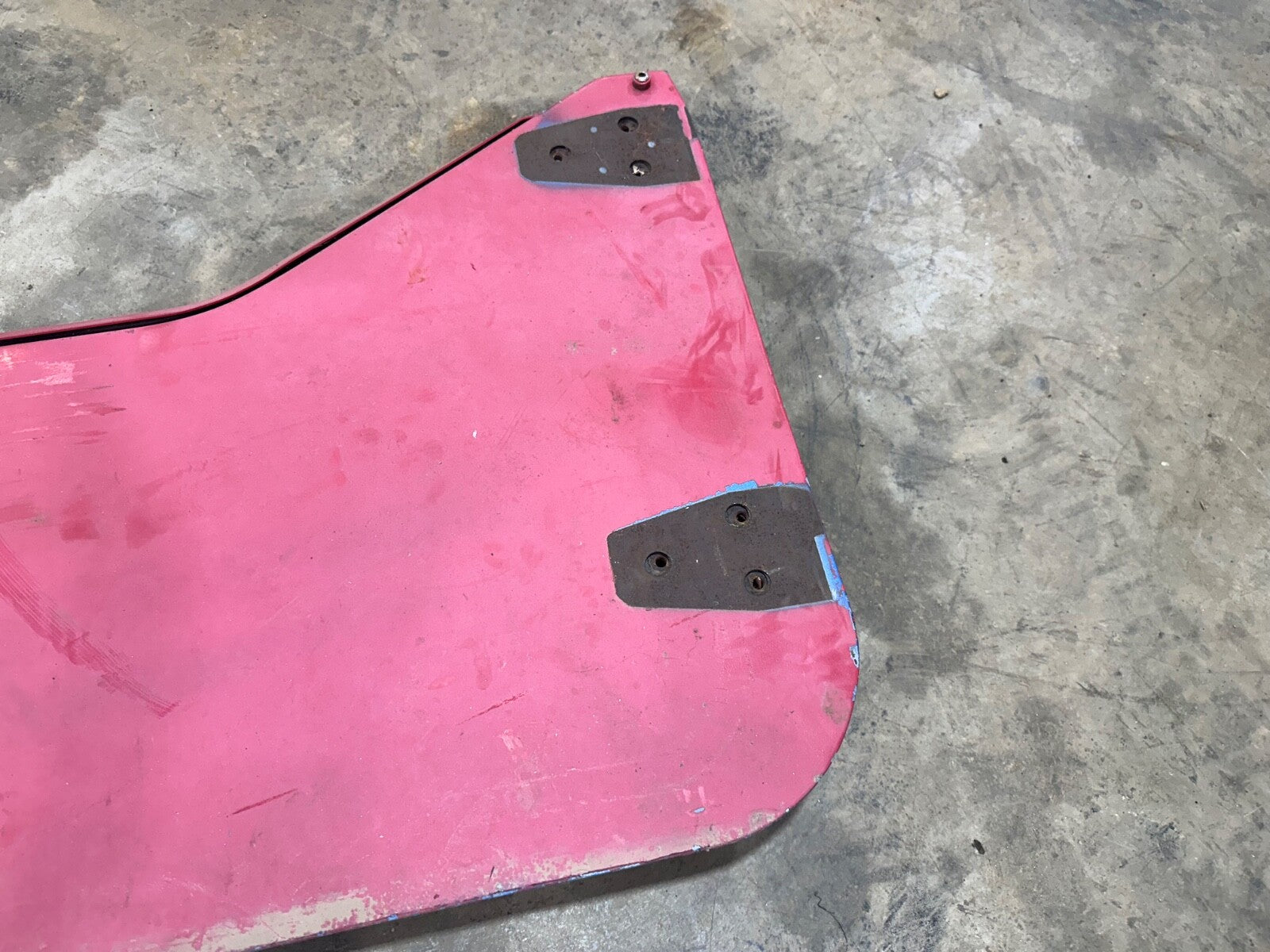 81-95 Jeep Wrangler YJ CJ7 Passenger Side Half Steel Door Lower Right Red OEM