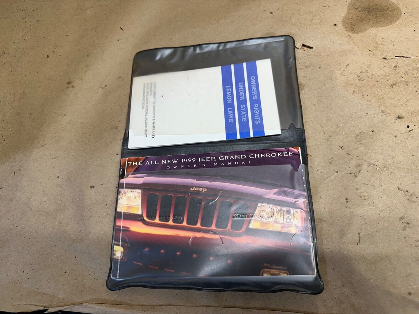 1999 Jeep Grand Cherokee WJ Owners Manual Pouch Booklets Owner's Paperwork 99