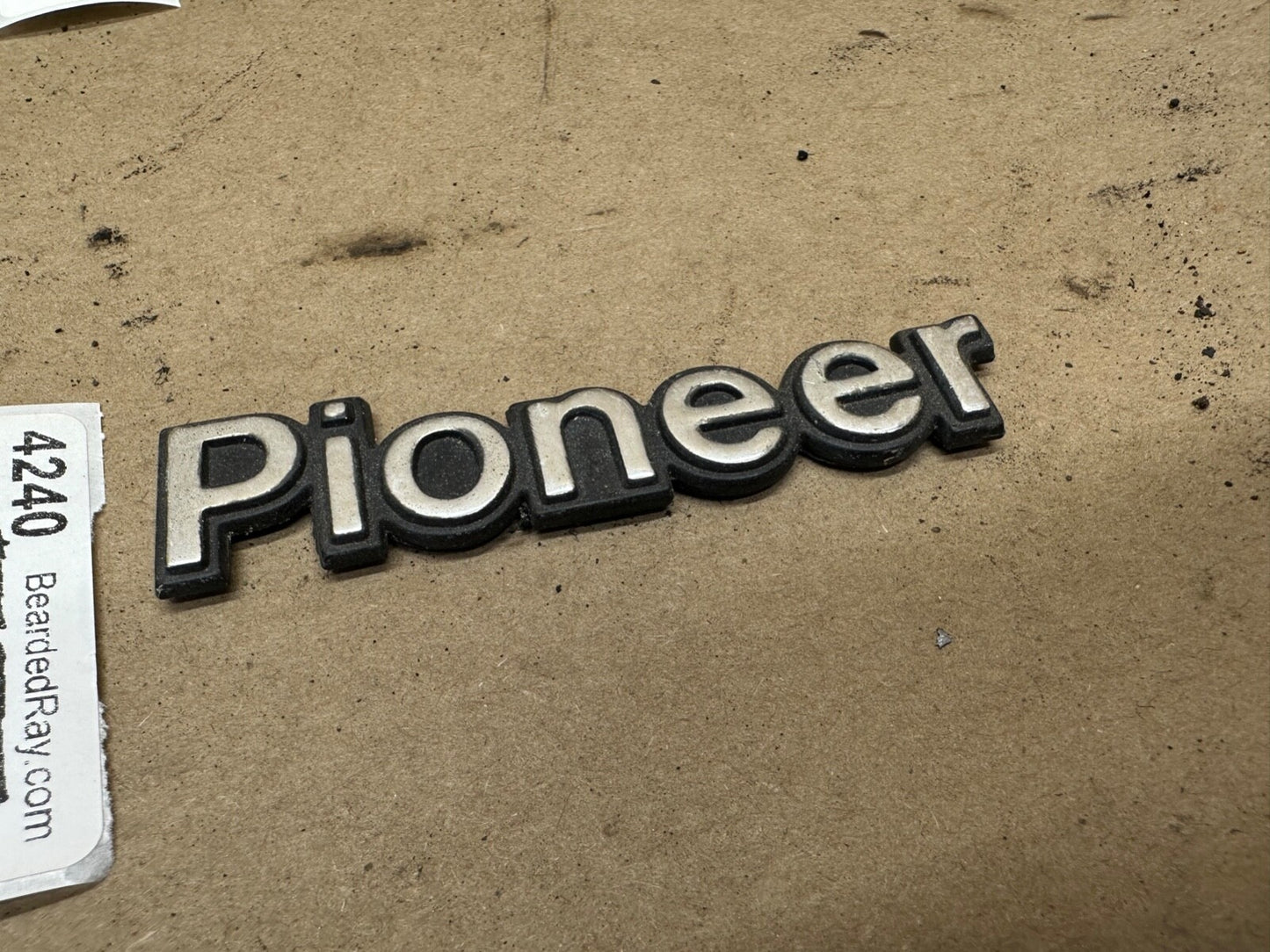 84-96 Jeep Cherokee XJ "Pioneer" Emblem Badge OEM Factory Fender Name Plate