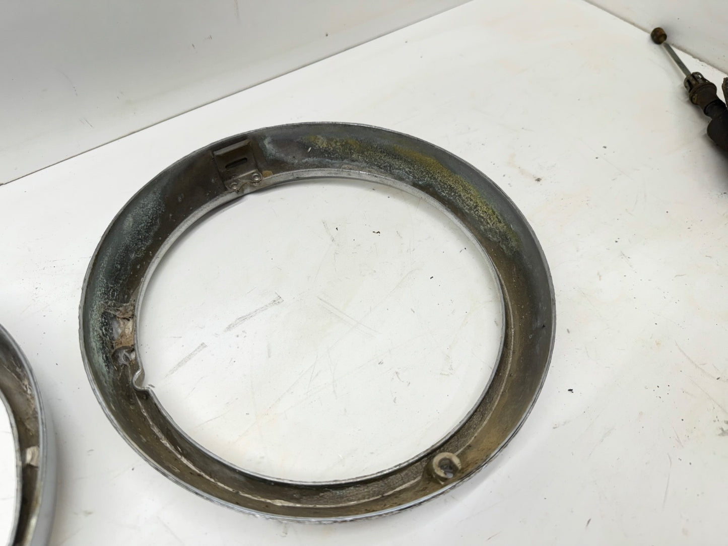 OEM Jeep J5460087 Headlight Trim Ring Chrome Bezel CJ CJ5 CJ7 76-86 Head Light