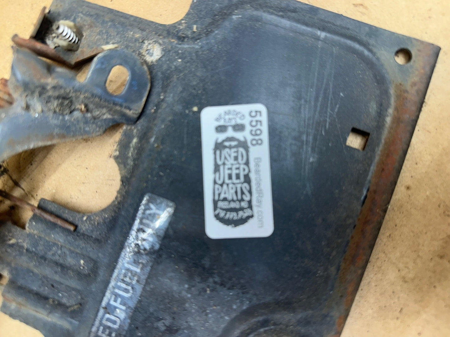 Jeep Wrangler YJ 87-95 Rear License Plate Mount Tag Bracket Factory OEM Gas Flap