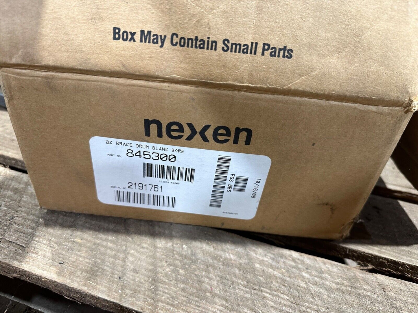 Nexen 8K Brake Drum  845300 Blank Bore  Serial # 2191761  New