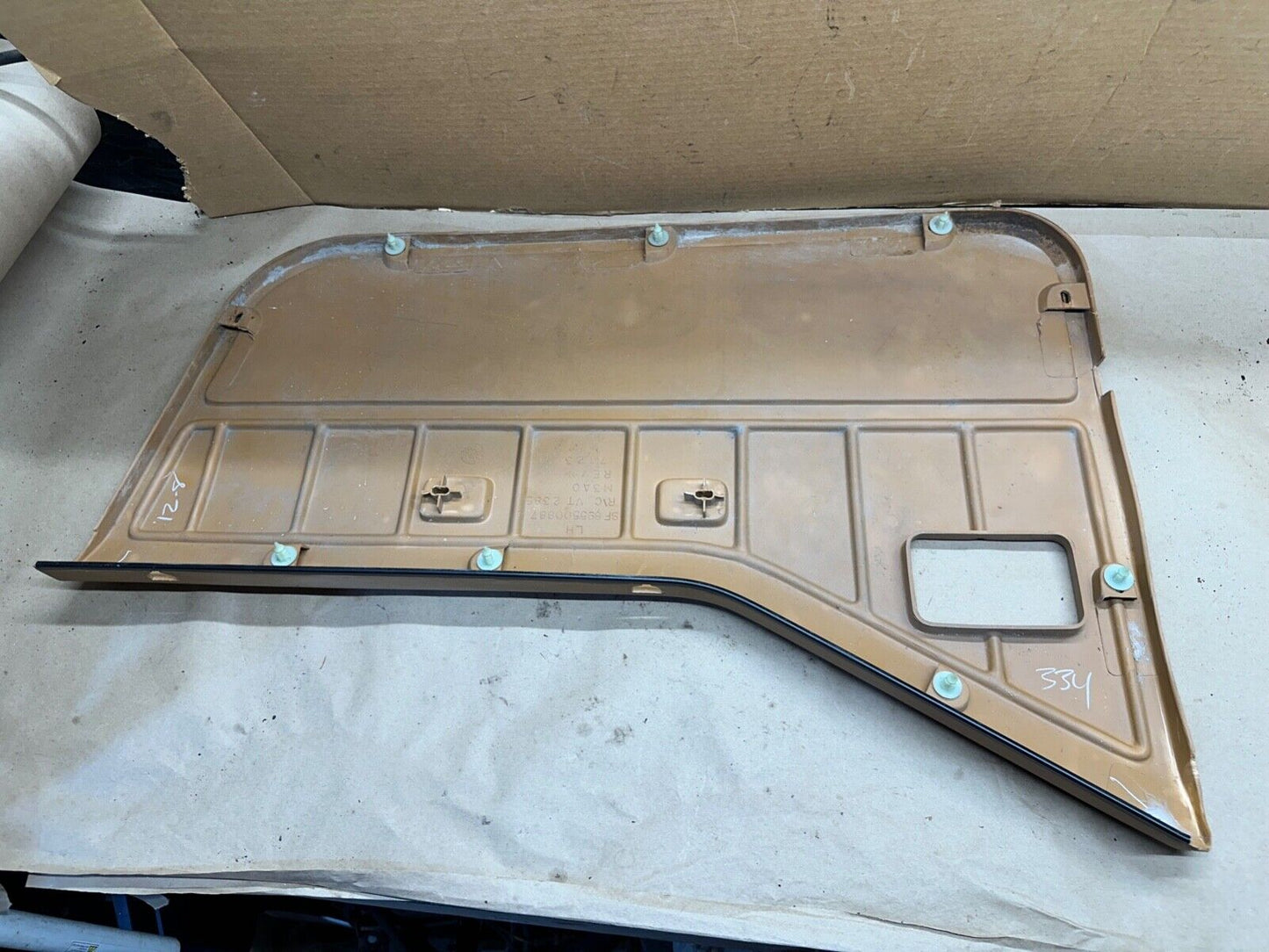 87-95 Jeep Wrangler YJ Tan Half Door Interior Panel Spice Right Panel OEM R RF