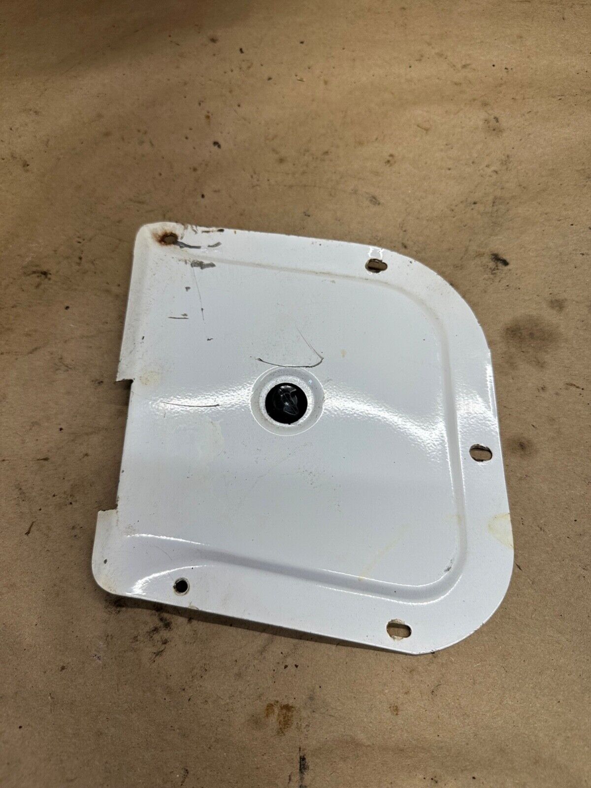 92-95 Jeep Wrangler YJ Full Door Latch COVER White Left Driver Side Plate Trim