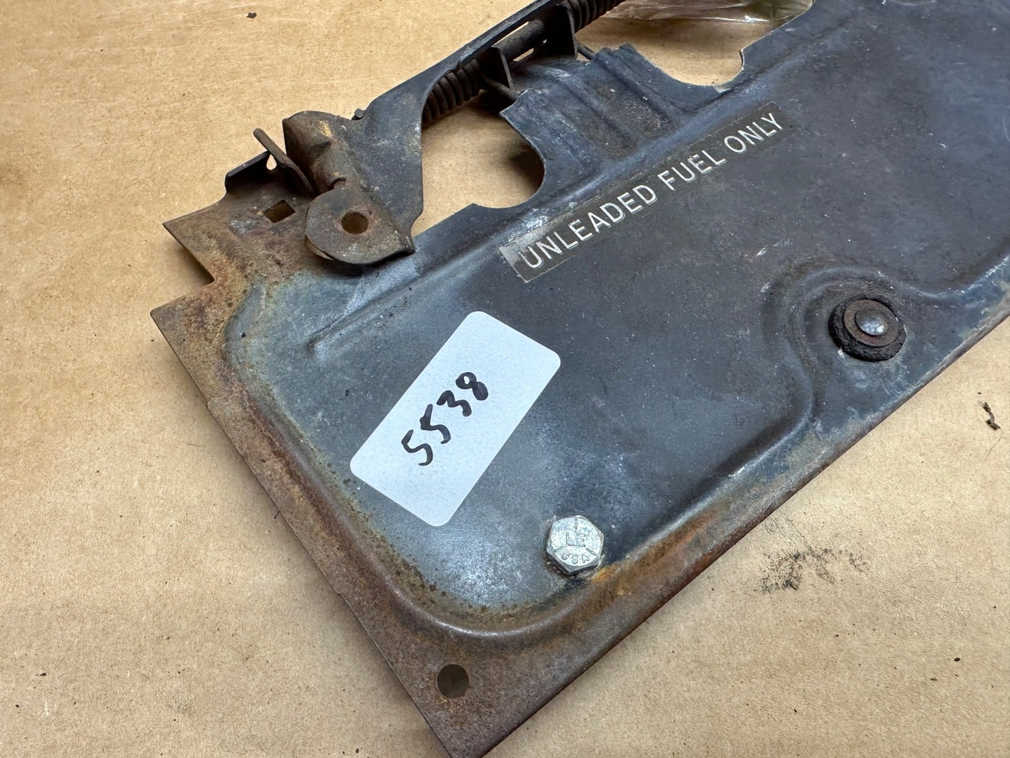 Jeep Wrangler YJ 87-95 Rear License Plate Mount Tag Bracket Factory OEM Gas Flap
