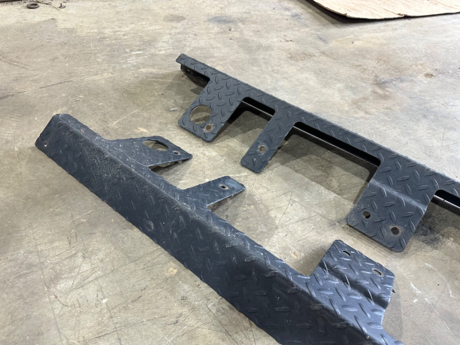 03-06 Jeep Wrangler TJ Rubicon OEM Black Rocker Guard Slider Pair Rock Trim Side