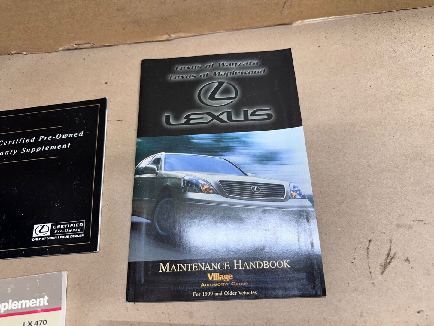 99 1999 Lexus LX 470 LX470 Owners Manual Pamphlet Book Pouch Operator OEM OE