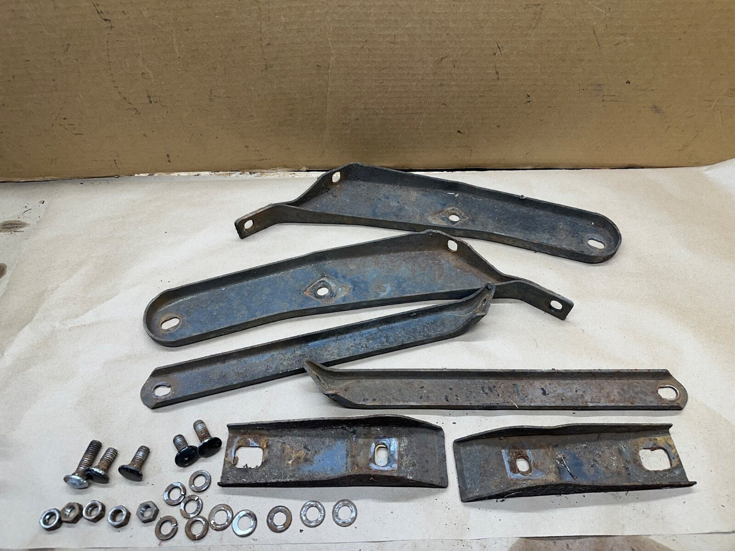 1967 AMC Rambler Rebel Rear Bumper Mount Bracket Sedan Factory 67 Rambler Back