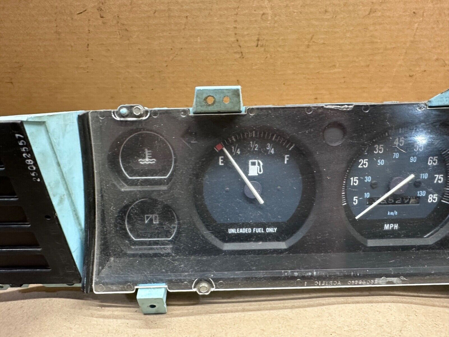 84-90 Jeep Cherokee XJ MJ 2 Gauge Speedometer Instrument Cluster 135k miles Low