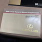 99 1999 Lexus LX 470 LX470 Owners Manual Pamphlet Book Pouch Operator OEM OE