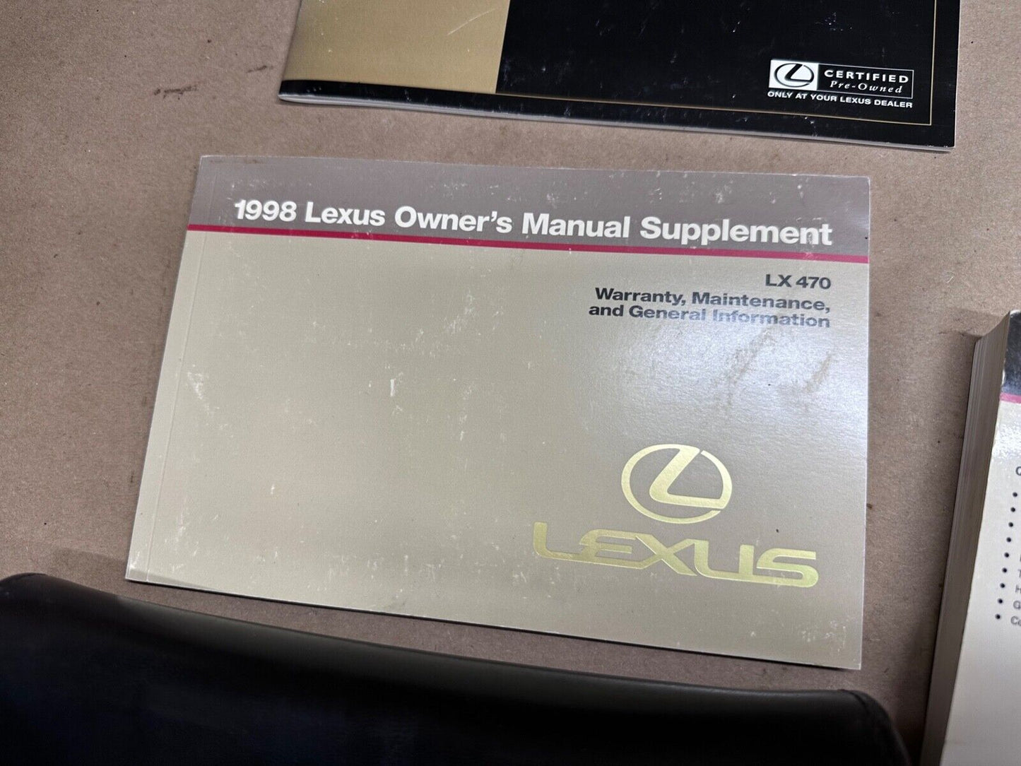 99 1999 Lexus LX 470 LX470 Owners Manual Pamphlet Book Pouch Operator OEM OE