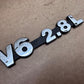 84-86 Jeep Cherokee XJ V6 2.8L Original Metal OEM Badge Emblem Chevy S10 2.8L