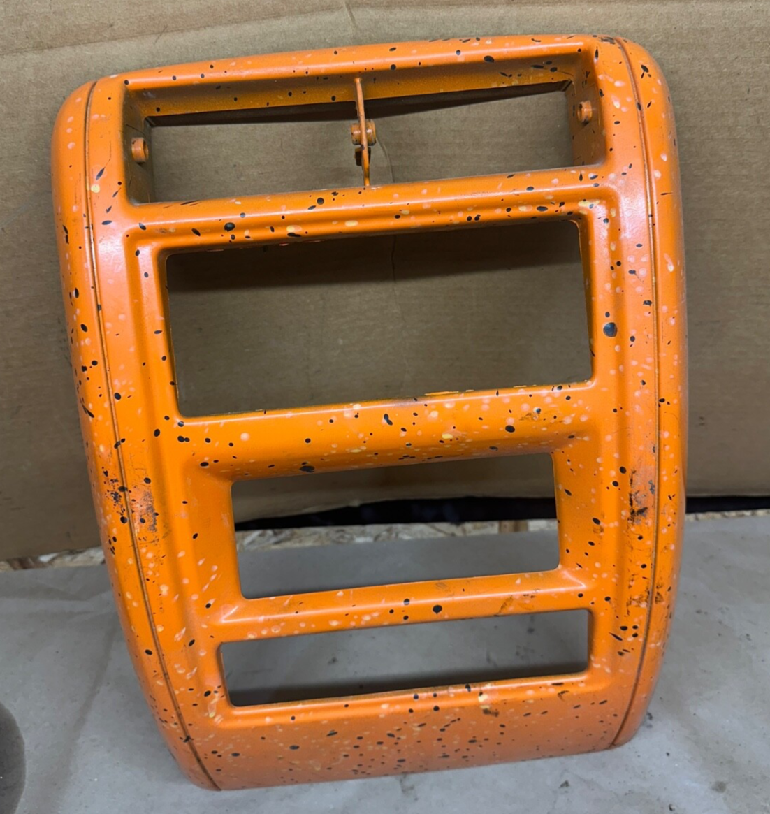97-01 Jeep Cherokee XJ Dash Center Radio Bezel Trim OEM Painted Orange Surround