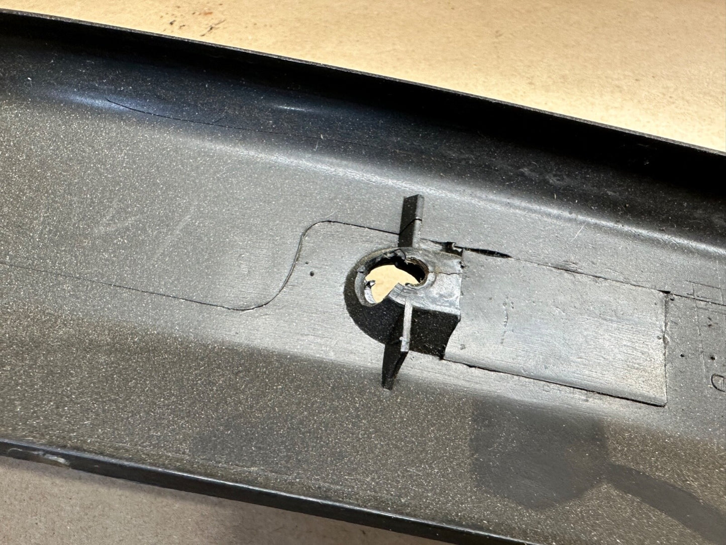84-96 Jeep Cherokee XJ Passenger A-B Pillar Interior Trim Windshield BLACK RARE 