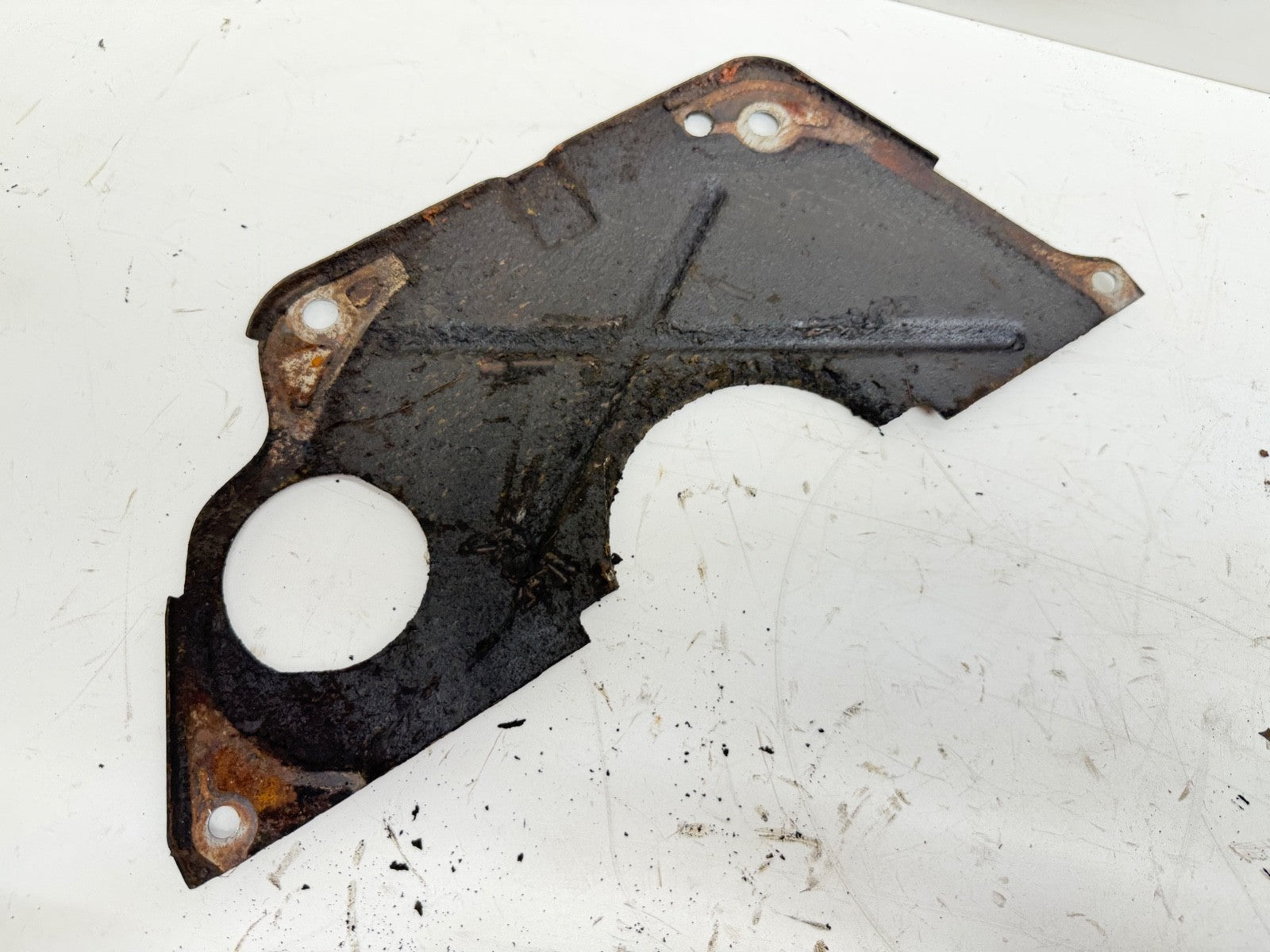 91-02 Jeep Wrangler 2.5L Flywheel Inspection Cover Block Spacer Plate YJ TJ OEM