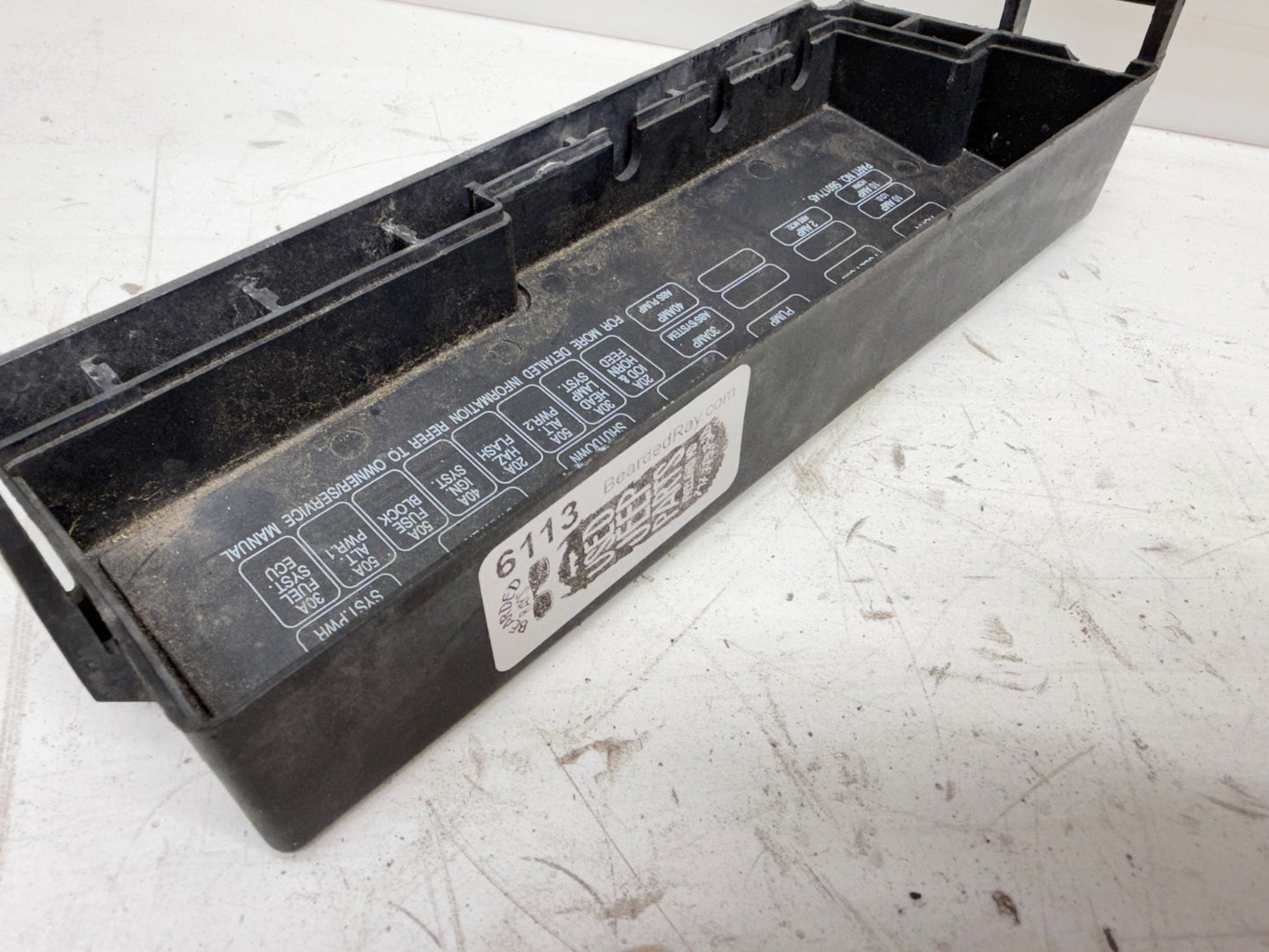 Jeep Wrangler YJ 91-95 Under Hood Fuse Block Relay Panel Cover OEM 56017145