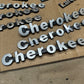 84-96 Jeep Cherokee XJ Fender Emblem Badge 8 Inch Metal OEM Sticker Toolbox ZJ