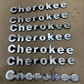 Set of 7 OEM 84-96 Jeep Cherokee XJ Fender Emblem Badge 8 Inch Metal OEM Factory