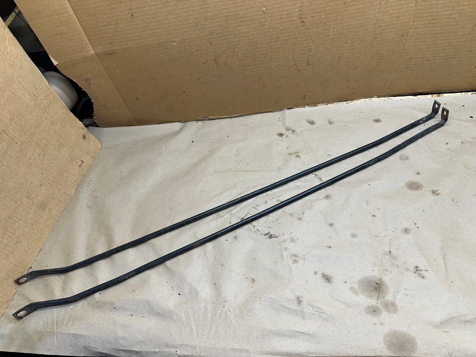 Grille Support Rod Grill to Firewall TUB Black OEM PAIR 97-06 Jeep TJ Wrangler