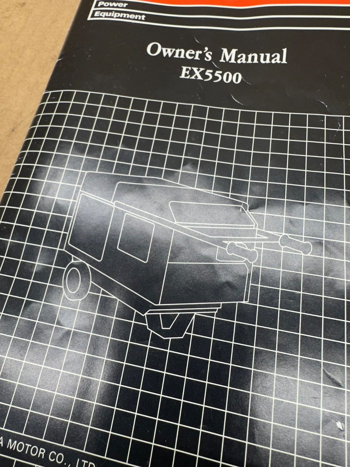 HONDA POWER EQUIPMENT GENERATOR EX5500 Owner's Manual 31ZA0633 OPERATION BOOK EX