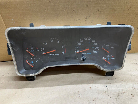 00-02 Jeep Wrangler TJ OEM Speedometer Gauge Instrument Cluster 258k mile Speedo